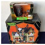 Lemax Spooky Town: "Scariest Halloween House" and "The Pumpkin Patch"