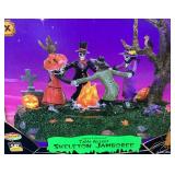 Lemax Spooky Town: "Skeleton Jamboree" and "Scary Moonlit Tree"
