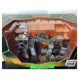 Lemax Spooky Town: "Haunted Hayride" and "Cemetary Gate"