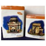 Dept. 56 Halloween: "Grimsly’s  Garage" and "Grimsly’s Tool Shed"