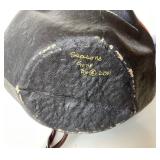 Seasons Gone By:  Lighted Paper Mache Black Cat Candy Bucket