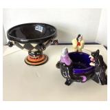 Pair of Ceramic Halloween Candy Bowls