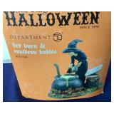 Dept. 56 Halloween Threesome: "Witch Crash", “Animated Hocus Pocus Witch" and "Fire Burn & Cauldron Bubble"