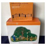 Dept. 56 Halloween: "Gravely Landscape Set" and "Wicked Web Fence"