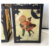 Bethany Lowe Halloween: Pair Of Bruce Elsass Luminaries