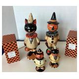 Allyson Nagel Halloween Bobbleheads and Ceramic Halloween Dresser Boxes