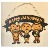 Tin Litho "Happy Halloween" Sign