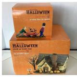 Dept. 56 Halloween: "The Pumpkin House" and "Bringing Home The Winner"