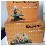 Dept. 56 Halloween: "Scary Skeleton Stories", "Skeleton Crew", "Is This Seat Taken", "Resting My Bones" and "Lazy Bones"