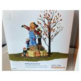 Dept. 56 Halloween: "Scarecrow & His Feathered Friends", "Building the Scarecrow" and "Lighted Halloween Scarecrow"