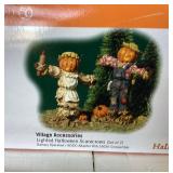 Dept. 56 Halloween: "Scarecrow & His Feathered Friends", "Building the Scarecrow" and "Lighted Halloween Scarecrow"