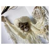 Animated Hanging Skull and Bones Ghoul Decor #1