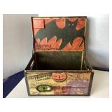 Pair of Halloween Boxes and Lantern