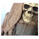 Pair of Tombstones and Hanging Ghoul Decor