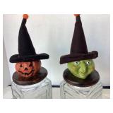 Pair of Halloween Counter Jars