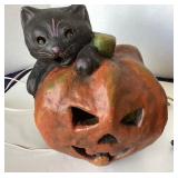 Dept. 56 Lighted Jack-o-Lantern and Candy Dish