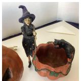 Dept. 56 Lighted Jack-o-Lantern and Candy Dish