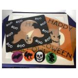 Halloween Doormat, Placemats and Beaded Coasters