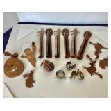 Group of Cut Tin Halloween Decor