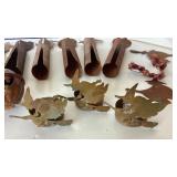 Group of Cut Tin Halloween Decor