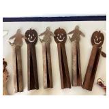 Group of Cut Tin Halloween Decor