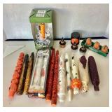 Large Group of Halloween Candles