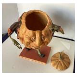 Rare Bethany Lowe Halloween: “Party Pumpkin Man” Candy Container