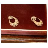 Mixed Color 10K Gold Earrings