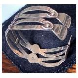 Taxco Sterling Cuff Bracelet
