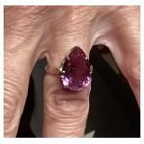 14K Gold and Amethyst Ring