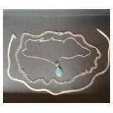 Trio of Sterling Silver Necklaces