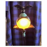 Batty Orange Globe Lamp