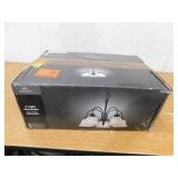 Bel Air Lighting 5-Light Black Down-Light Chandelier Light Fixture with Frosted Glass Bell Shaped Shades Bel Air Lighting 5-Light Black Down-Light Chandelier Light Fixture with Frosted Glass Bell Shaped Shades