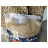 Hampton Bay Beige White 8 x 10 Border Indoor/Outdoor Area Rug Hampton Bay Beige White 8 x 10 Border Indoor/Outdoor Area Rug