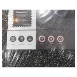 Norsk Black with Blue White Flecks 20.5 in. x 20.5 in. x 0.47 in. Rubber-Tec Reversible Gym Flooring (24 sq. ft.) (8-Pack) Norsk Black with Blue White Flecks 20.5 in. x 20.5 in. x 0.47 in. Rubber-Tec Reversible Gym Flooring (24 sq. ft.) (8-Pack)