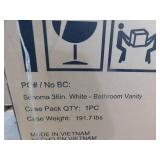 Home Decorators Collection Sonoma 36 in. Single Sink Freestanding White Bath Vanity with Carrara Marble Top (Assembled) Home Decorators Collection Sonoma 36 in. Single Sink Freestanding White Bath Vanity with Carrara Marble Top (Assembled)