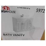 Design House Wyndham 36 in. W x 18 in. D Unassembled Bath Vanity Cabinet Only in White Semi-Gloss Design House Wyndham 36 in. W x 18 in. D Unassembled Bath Vanity Cabinet Only in White Semi-Gloss