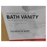 Design House Wyndham 36 in. W x 18 in. D Unassembled Bath Vanity Cabinet Only in White Semi-Gloss Design House Wyndham 36 in. W x 18 in. D Unassembled Bath Vanity Cabinet Only in White Semi-Gloss