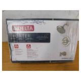 New - Delta Porter Single-Handle 3-Spray Tub and Shower Faucet in Brushed Nickel (Valve Included) New - Delta Porter Single-Handle 3-Spray Tub and Shower Faucet in Brushed Nickel (Valve Included)