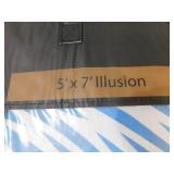(2) MSI Illusion 60 in. x 84 in. Blue Polyester Cotton Geometric Indoor Area Rug (2) MSI Illusion 60 in. x 84 in. Blue Polyester Cotton Geometric Indoor Area Rug