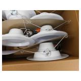 Feit Electric 5/6 in. 925 Lumens Selectable 5CCT Dimmable Integrated LED Retrofit Recessed Light Baffle Trim, White 5-Pack Feit Electric 5/6 in. 925 Lumens Selectable 5CCT Dimmable Integrated LED Retrofit Recessed Light Baffle Trim, White 5-Pack