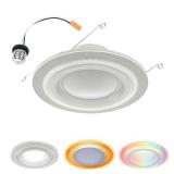 (4)  HALO RL Dual Zone 5/6 in. Smart WiFi Recessed LED Trim Connected by WiZ Pro (4)  HALO RL Dual Zone 5/6 in. Smart WiFi Recessed LED Trim Connected by WiZ Pro