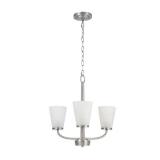 Hampton Bay Helena 19 in 3-Light Brushed Nickel Hanging Chandelier with Frosted Glass Shades for Dining Room Hampton Bay Helena 19 in 3-Light Brushed Nickel Hanging Chandelier with Frosted Glass Shades for Dining Room