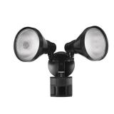 Defiant PAR 180 Degree Black Motion Sensor Wired Outdoor 2-Head Dusk-to-Dawn Security Flood Light Defiant PAR 180 Degree Black Motion Sensor Wired Outdoor 2-Head Dusk-to-Dawn Security Flood Light