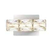 (2) Home Decorators Collection Keighley Integrated LED Chrome and Crystal Indoor Wall Sconce Light Fixture (2) Home Decorators Collection Keighley Integrated LED Chrome and Crystal Indoor Wall Sconce Light Fixture