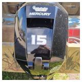 Alumacraft 14 ft Duck Boat w/2023 Like New Mercury 4 Stroke 15hp, and 2023 Karavan Trailer