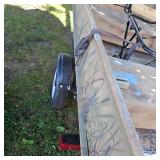 Alumacraft 14 ft Duck Boat w/2023 Like New Mercury 4 Stroke 15hp, and 2023 Karavan Trailer