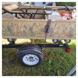 Alumacraft 14 ft Duck Boat w/2023 Like New Mercury 4 Stroke 15hp, and 2023 Karavan Trailer