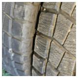 Lot of 4 Dodge 1 ton-3/4 Ton Chrome Wheels, Like New with As New Blizzak P285/70R/17-Less Than 300 Miles