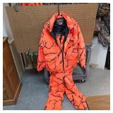 Deer Camp Blaze Orange-Coat Size Medium, Bibs Medium